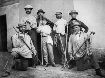 Prinz Arthurs Expedition zum Mont Blanc, ca. 1865